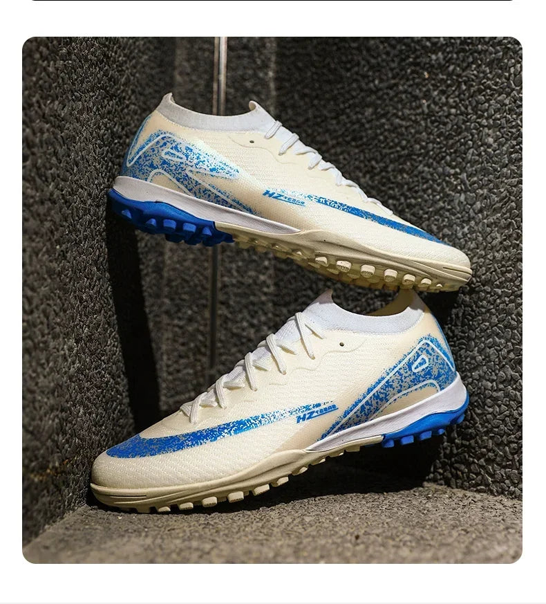 New Men Football Boots Match Indoor Breathable Ultralight Grass Cleats Soccer Shoes Long Spikes Sneakers Training Drop Shipping