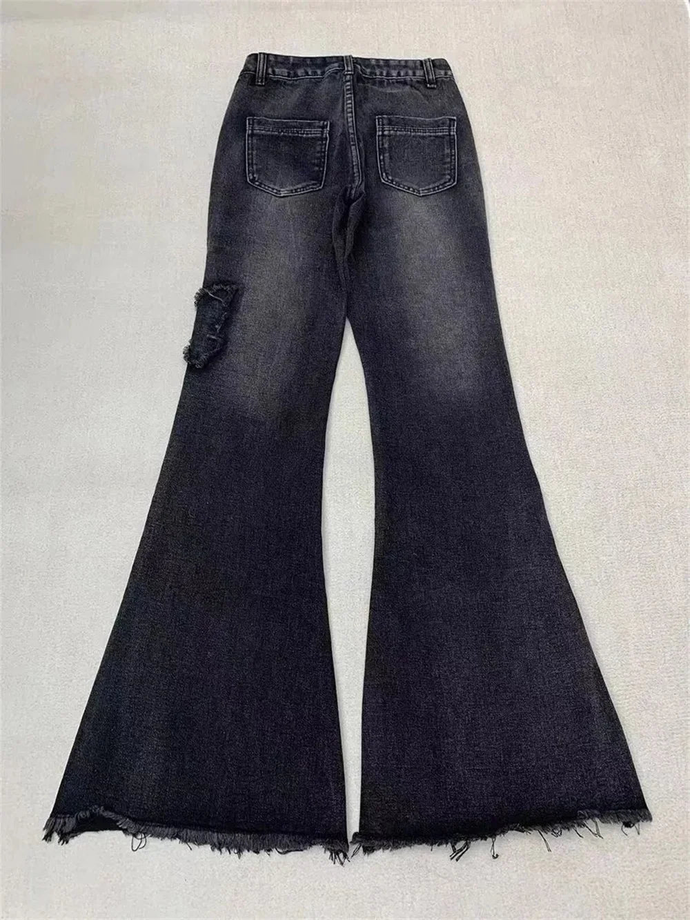 Y2k Women's Blue Flare Jeans