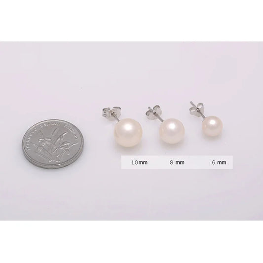 925 Sterling Silver Pearl Retro Stud Earrings For Women Luxury Designer Jewelry Accessories GaaBou