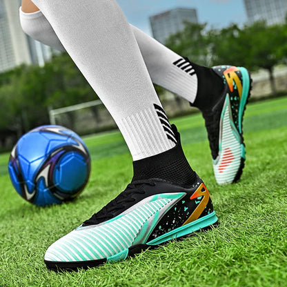 New Men Football Boots Sports Shoes Futsal High Ankle Soccer Shoes High-quality Indoor Non-Slip Outdoor Ultralight Non-Slip