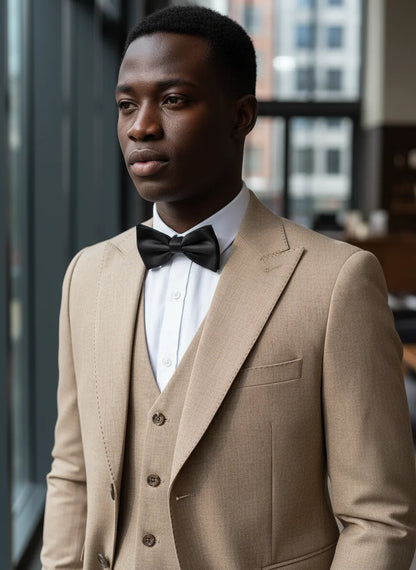 Novo terno masculino de 2 botões, design moderno azul, blazer de escritório, traje masculino de luxo, acabamento com miçangas na borda