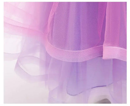 Vestidos de Cosplay de Meninas da Princesa Sereia, Vestido Tutu Brilhante em Camadas, Vestidos de Festa de Carnaval para Meninas, Presentes de Vestido de Aniversário