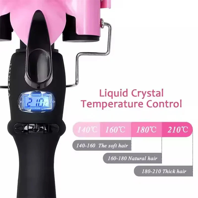 Hot Selling Three Tube Curling Stick Egg Roll Fluffy Thin Curling Stick Waver Hair Curler 3 Barrel Hair Curler