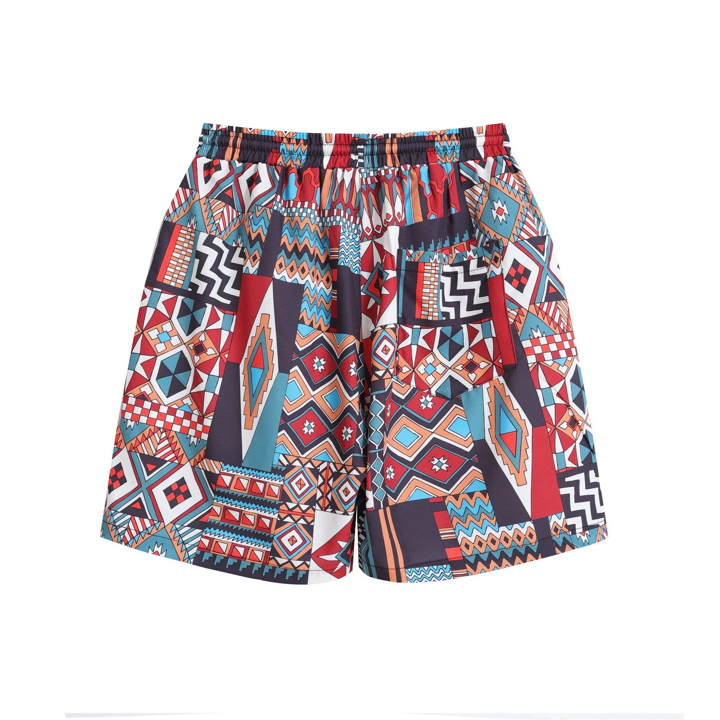 Men's Summer Elastic Digital Print Plaid Beach Board Shorts Men Checkered Beach Short Pants for Vacation