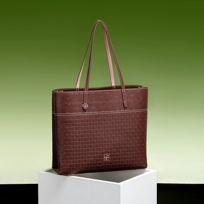 Fashionable Classic Retro Solid Color Women's Bag Large Capacity PVC Material Women's New Single Shoulder Handbag