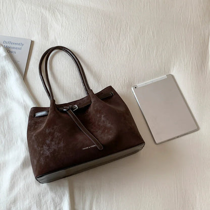 Retro Underarm Bag for Women, New Trendy Fashion, Casual Commuter Tote Bag, Large Capacity Shoulder Bag