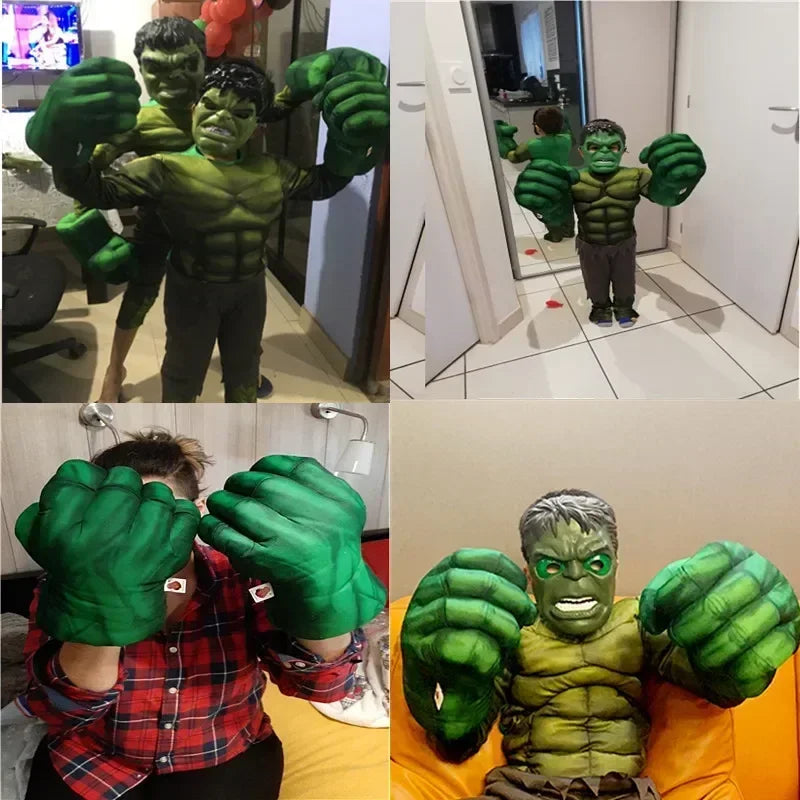 Accessories for Boys Girls Gift Superhero Hands for Kids Superhero Boxing Gloves Smash Fists Soft Plush Toys Cosplay Costumes