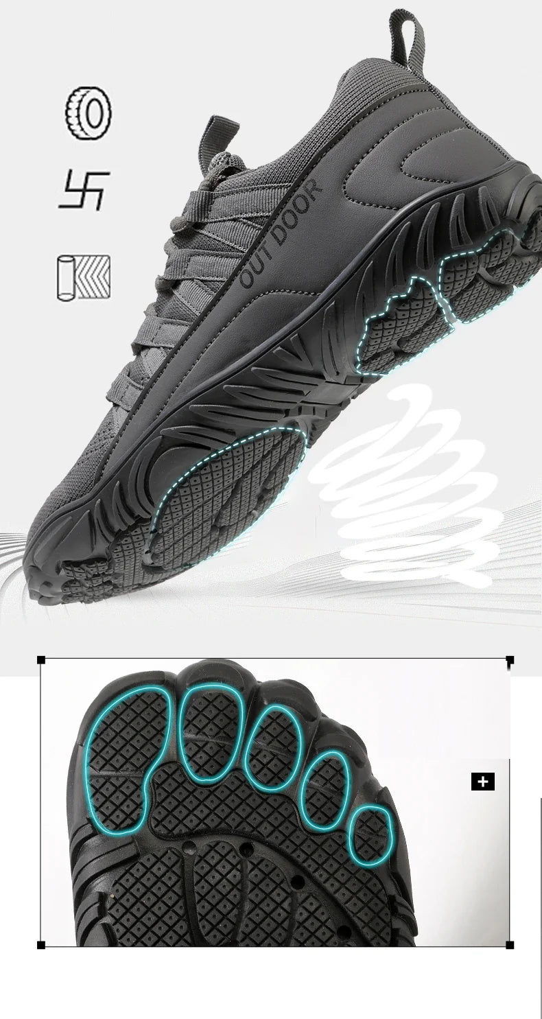 New Hiking Shoes, Plus Size, Couple Outdoor Sports Shoes, Wide Palm, Wide Last Shoes, Barefoot Casual Shoes, Indoor Yoga Fitness