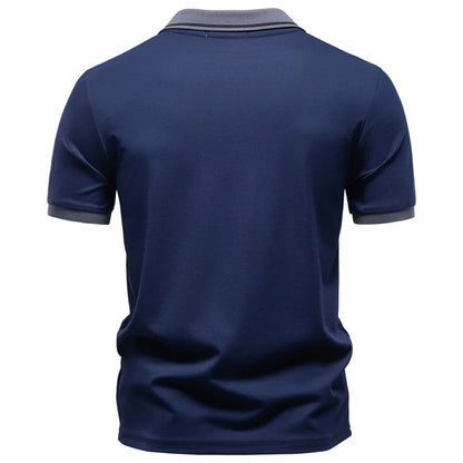 Men's Slim Fit Short Sleeve Polo Shirt Solid Color Lightweight Breathable Fashion Summer Polo Shirts for Men