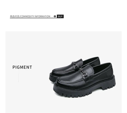 Trend Platform Casual Business Leather Shoes Men Formal Office Social Leather Loafers Male Derby Shoes Men's Dress Shoes
