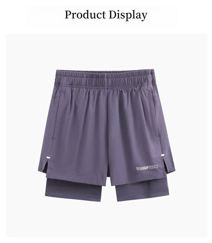 Women Running Shorts High Waist Quick Dry Gym Yoga 2 in 1 Athletic Shorts With Pocket Summer Workout Short Sportswear New