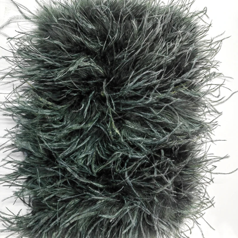 True ostrich feather Multicolor Mini Skirt Elastic Waist  Sexy Clothing Club Party Dance Rave Short Skirt Note select 3 colors