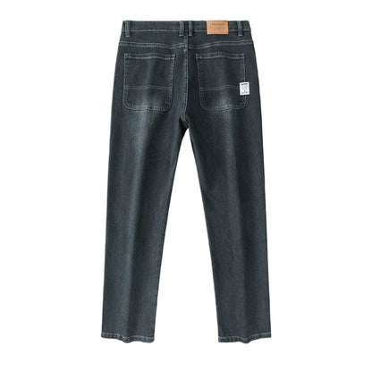 2025 Novo Estilo Y2 Primavera e Outono Jeans Folgados Masculinos Calças Retas Largas Casuais de Negócios Marca Roupas Masculinas