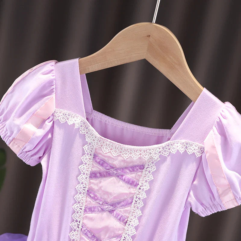 Princess Ballet Tutu Dress with Cape for Toddler Little Girls Ballerina Dance Costume Outfit Dancewear, Blue/Purple/Yellow