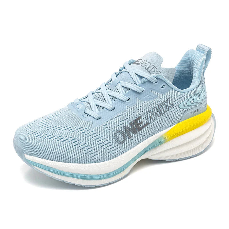 Tênis de Corrida Masculino ONEMIX com Amortecimento de Ar, Tênis Esportivo Respirável de Malha para Uso Externo, Aumento de Altura, Calçado de Caminhada, Tamanhos EU 35-47