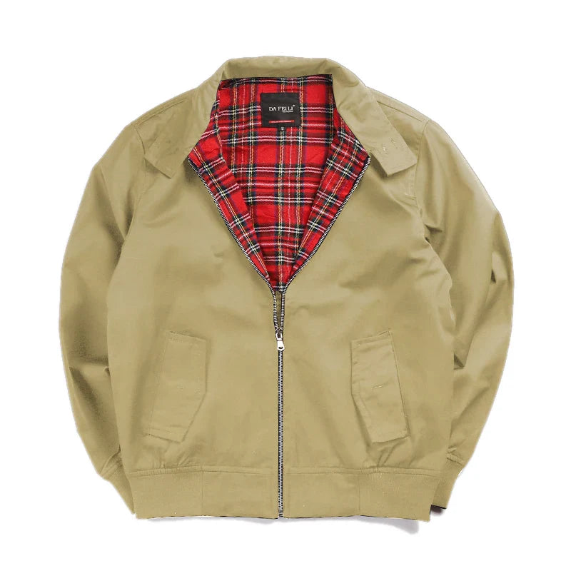 2025 Chamarras Para Hombre European Solid Classic Retro Vintage Bomber Jacket Men Windbreaker Streetwear Trendy Coats