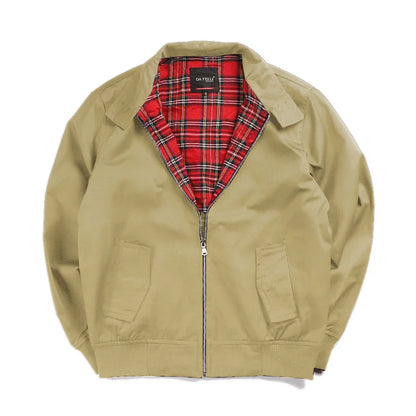 2025 Chamarras Para Hombre European Solid Classic Retro Vintage Bomber Jacket Men Windbreaker Streetwear Trendy Coats