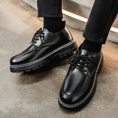 Mens Dress Shoes Leather Casual Office Work Loafers Platform Outdoor Walking Fashion Sport Luxury Designer Summer Sneakers