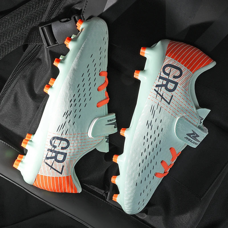 New Men Kids Football Boots Grass Boys Professional Non-Slip Ultralight Cleats Match Soccer Shoes Training Shoes Drop Shipping