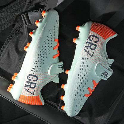 New Men Kids Football Boots Grass Boys Professional Non-Slip Ultralight Cleats Match Soccer Shoes Training Shoes Drop Shipping