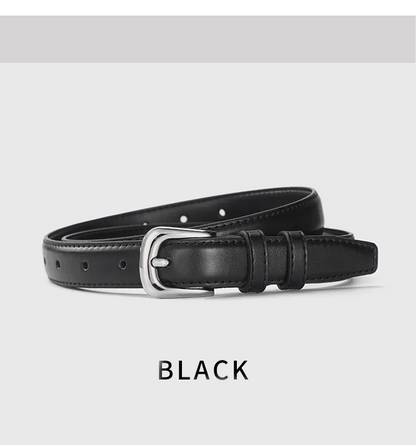 1pcs Women's Thin Waist Belt All-Match Style Fashionable And Simple Women's Belt With Jeans