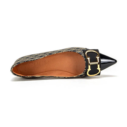 Women's  Shoes New Spliced Pointed Anti slip Flat Casual Shoes Business Shoes For girls