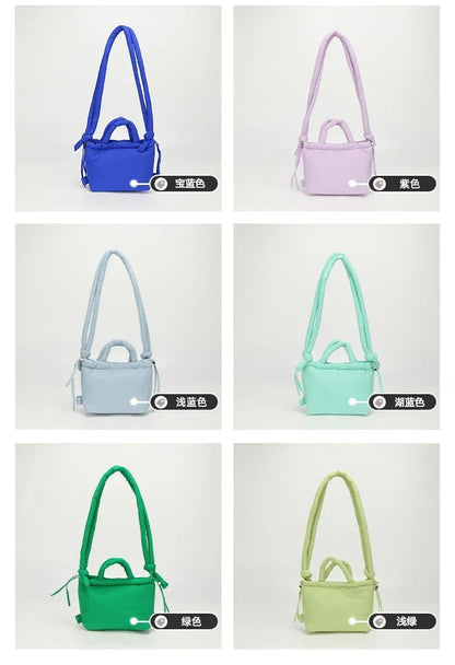 Colorful Nylon Small Square Shoulder and Crossbody Bags Super Cool Simple Versatile Handbags for Women 2024 Casual Hot Sale