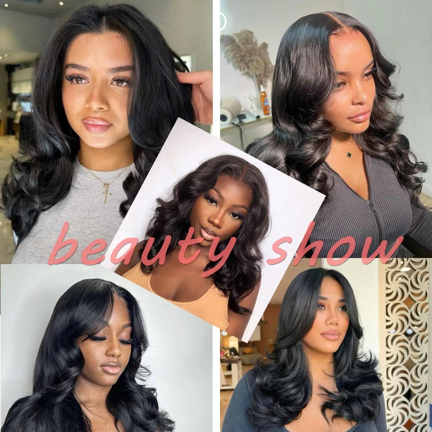 Short Bob Glueless Body Wave Human Hair Wigs 5X5 HD Transparen Lace Frontal Real Human Hair Wig Natural Human Hair  Wigs 16 Inch