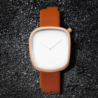 Watch Minimalist Men's Square Fashion Ultra thin Watch Minimalist Women's High Quality Elegant Quartz Watch Clock Gift