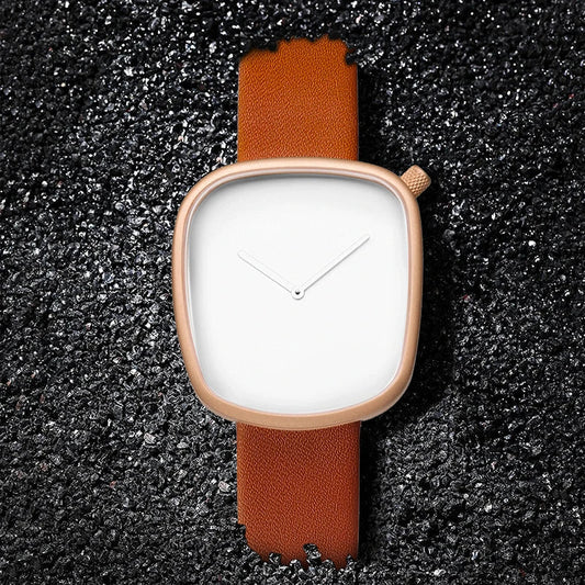Watch Minimalist Men's Square Fashion Ultra thin Watch Minimalist Women's High Quality Elegant Quartz Watch Clock Gift