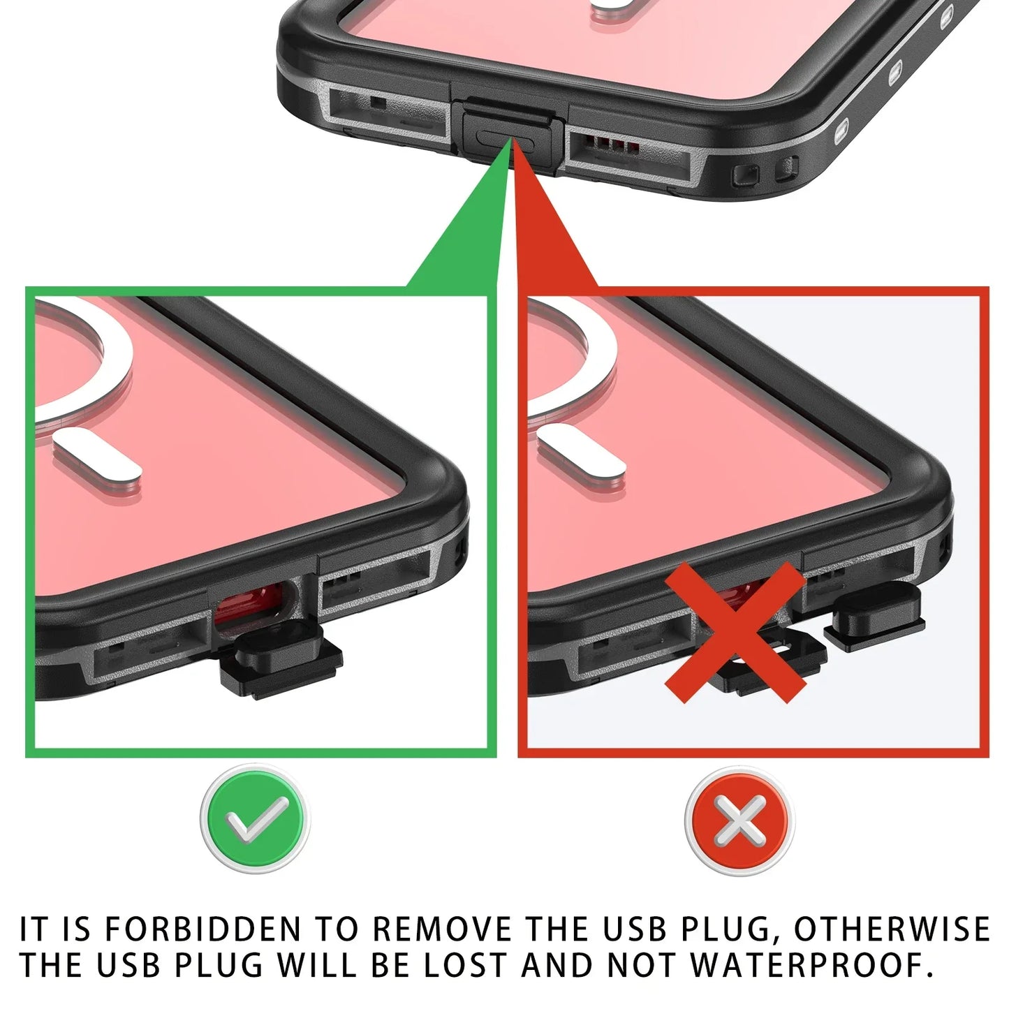 Hot sales 360 full coverage shockproof dustproof IP68 professional waterproof phone case for iPhone15pro 13 14promax 15