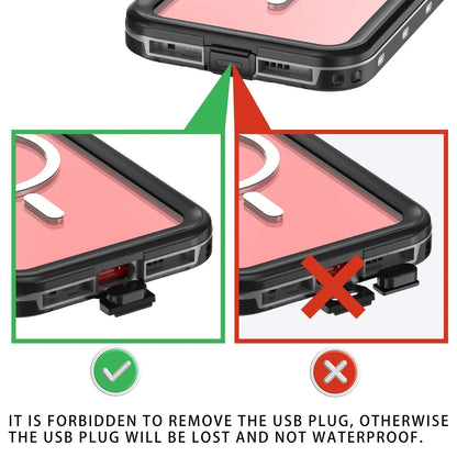 Hot sales 360 full coverage shockproof dustproof IP68 professional waterproof phone case for iPhone15pro 13 14promax 15