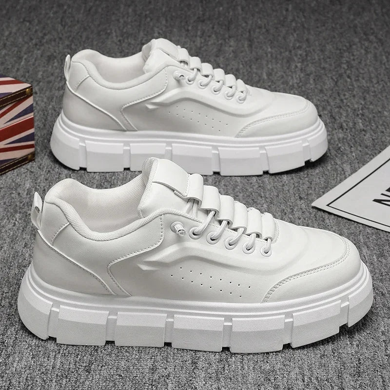 New Casual Shoes for Men 2025 Men's Oxford Shoes Retro Luxury Leather Shoes Fashion Breathable Sneakers Handmade Platform Boot