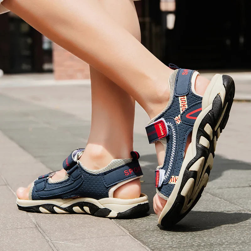 Arrived Fashion Children's Sandals Summer Kids Open Toe Casual Breathable Shoes Non-Slip Beach Sandals Boys Girls Sneakers