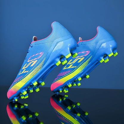 Breathable football shoes for men, FG/AG long nail anti slip outdoor indoor sports shoes, a must-have for fans