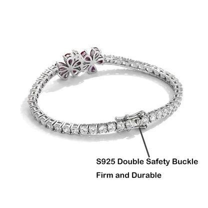 New In Full 3mm Zircon Diamond Tennis Bracelet For Women Girls S925 Silver Plated 18K High Carbon Link Chain Bracelets Gift