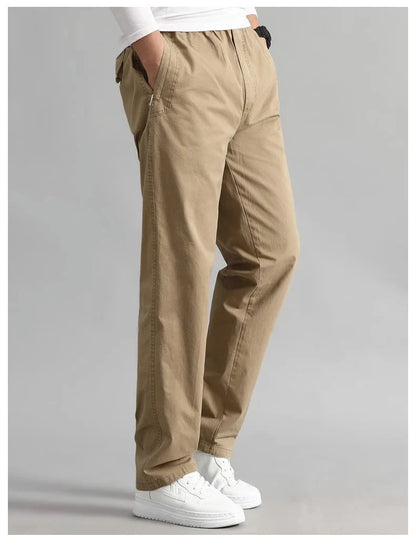 Explosions men's overalls casual pants cotton loose summer thin fashion long pants men's pants.