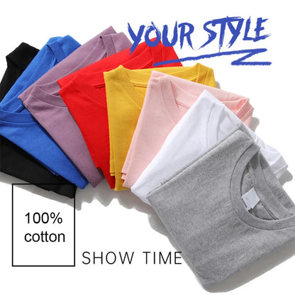 Summer Casual Men High Quality T-shirt 100%cotton Loose Funny Design Astronaut Printing for Men Top Cool Tshirt Male Tee Shirts