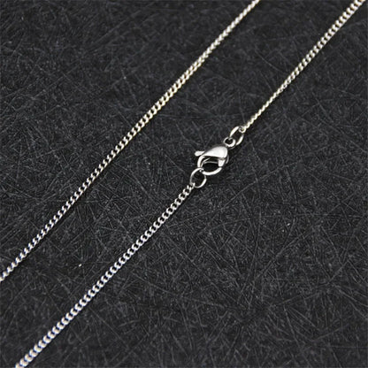 925 sterling silver 2MM 16-30Inches Side Chain Necklace Fit Pendant Fashion Gift For Men and Women Jewelry Accessories