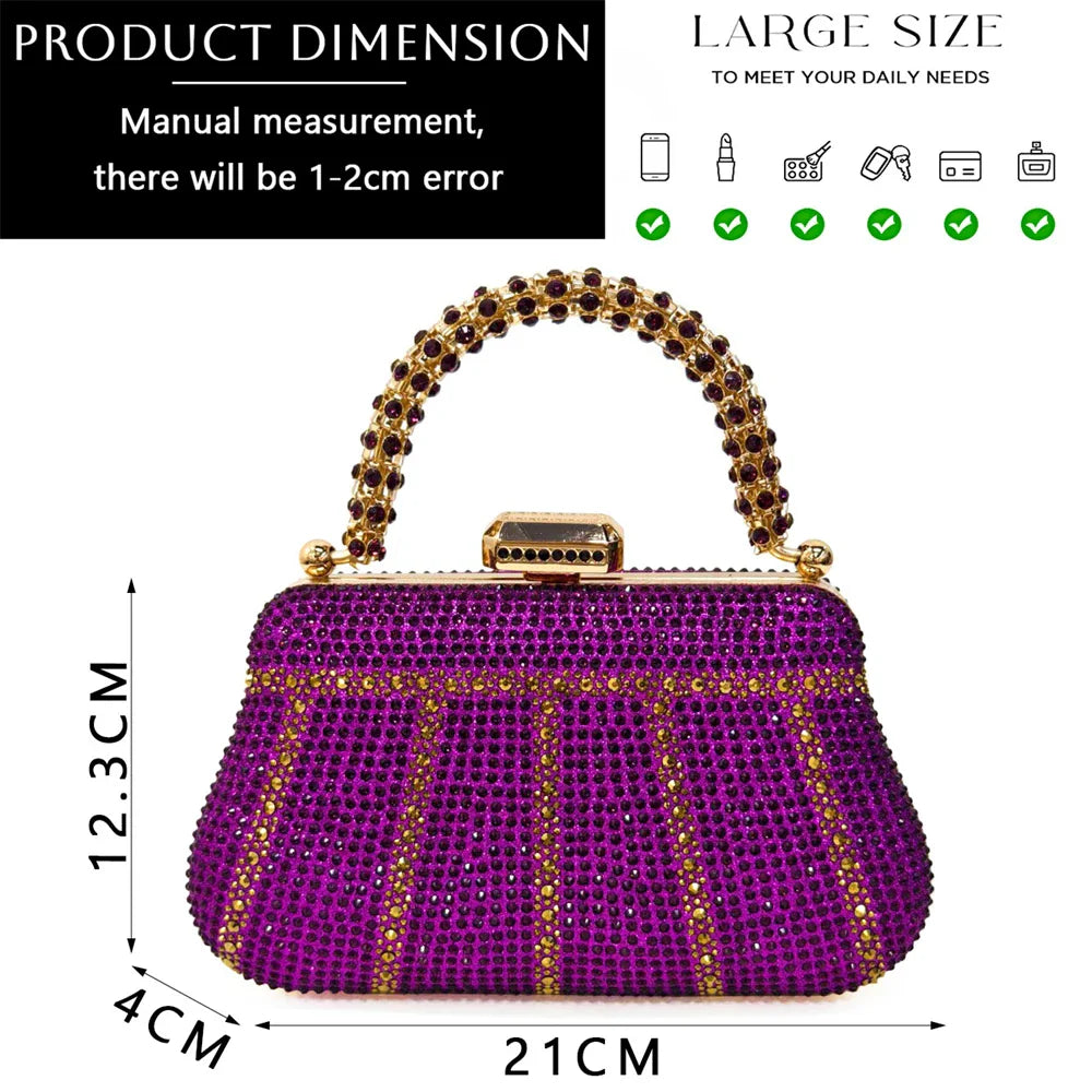 Black Hollow Design With Pointed Shoes And Fashion Three-Dimensional Bag Cozy Rhinestones Are Suitable For Parties