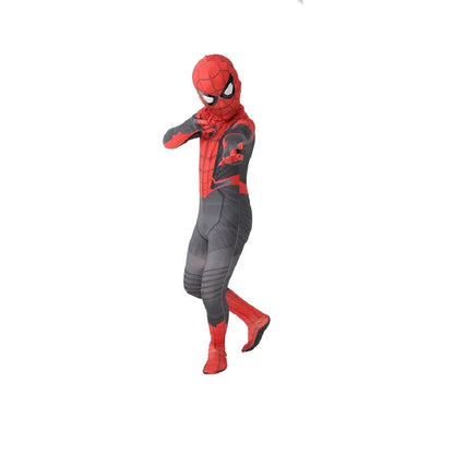 Kids Spiderman Costume Birthday Gift Party Dress Up Spiderman Classic Miles Superhero Kids Cosplay Costume Elasticity Jumpsuit