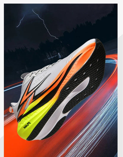 Tênis de Corrida Masculino Tênis Esportivo Especializado para Maratona Respirável Leve com Placa de Carbono Tênis Esportivo Feminino Moderno Feminino