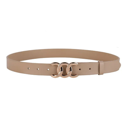 Europe and the United States hot ladies leather belt decorative western pants girdle belt female cowhide retro belt