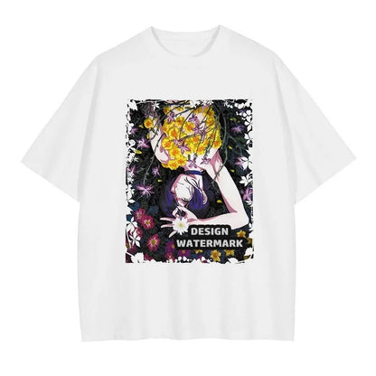 Summer Men's T-shirts Japanese Anime Chainsaw Man Reze Graphic Clothing Harajuku Y2K  Half-sleeve Women’s Oversize Cotton Tops