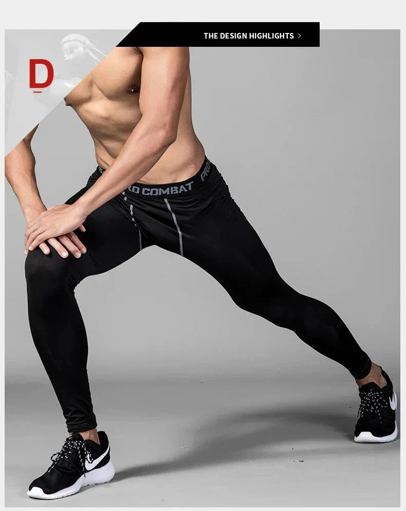 Mens Warm Compression Leggings 1-2 Pcs Sport Training Pants Dry Fit Running Tights Fitness Basketball Jogging Fleece Trousers