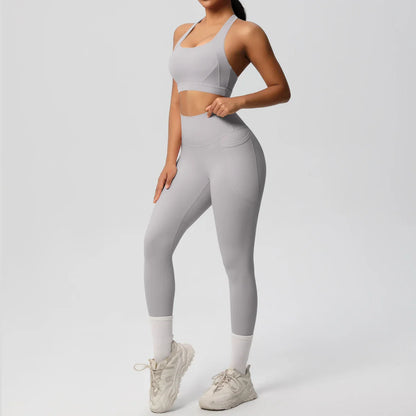 Yoga Suit Sports Set Womens Sportswear Sports women's yoga bra  Tummy Control Slimming Booty Leggings Women's tracksuit