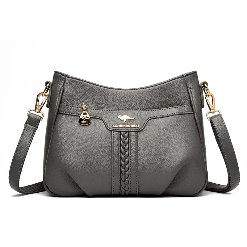 Genuine High Quality Soft Leather Women's Handbag Trend Designer Female Crossbody Bag Casual Shoulder Messenger Handbags 2024