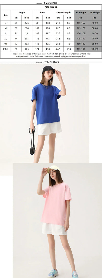 WAVLATII Nova Camiseta Feminina de Algodão Lisa Verde Escuro Oversized Casual Macia Unissex Manga Curta Verão