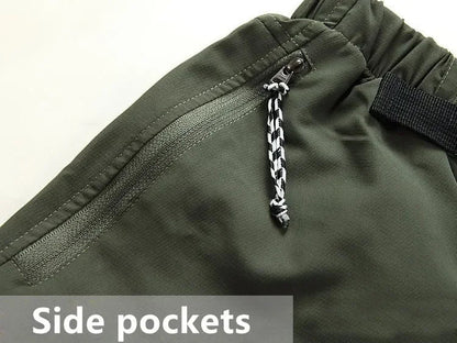 Men Quick Dry Outdoor Pants Removable Hiking&Camping Pants Male Summer Breathable Hunting&Climbing Pants S-XXXL 4 Color