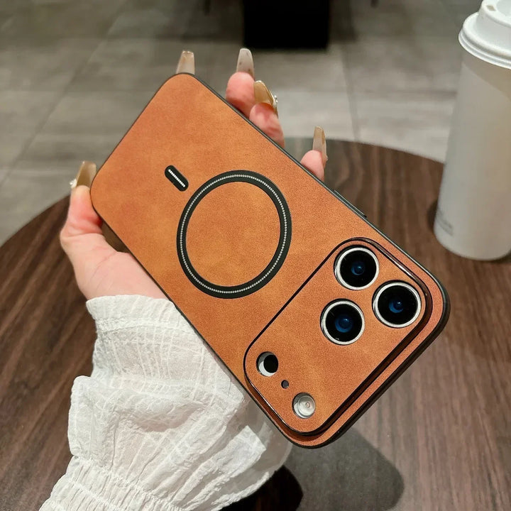 Magnetic Leather Case for iPhone 17 Pro Max 17 Air 17Pro